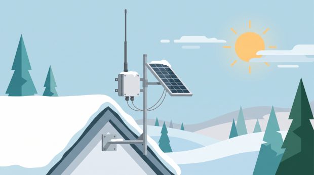 MeshCore en hiver : préparer son répéteur de toiture pour passer le cap solaire